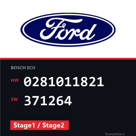 Ford Galaxy 0281011821 371264 Stage1 / Stage2 tuning file