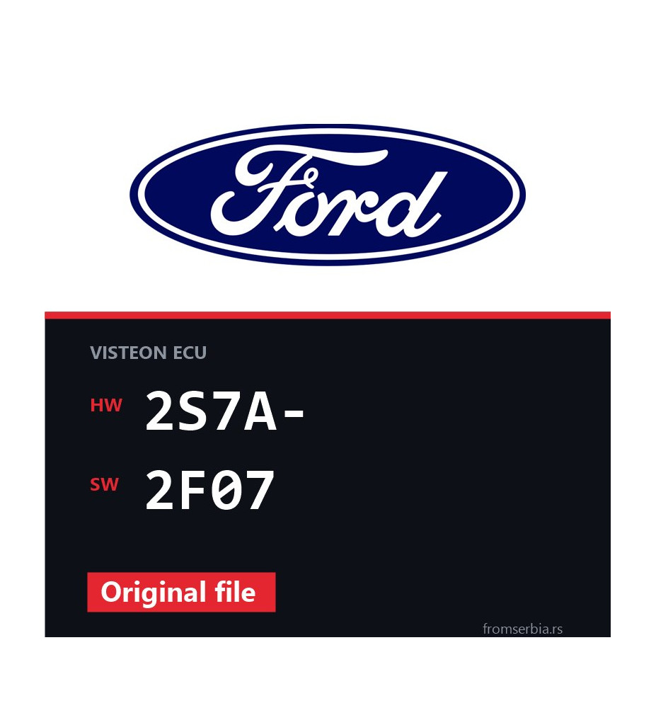 Ford Mondeo 2S7A- 2F07 original ECU file