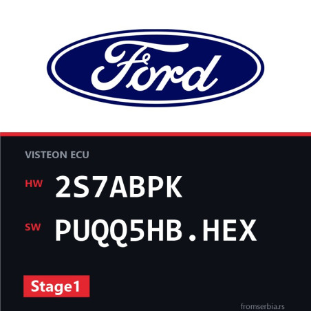 Ford Mondeo 2S7ABPK PUQQ5HB.HEX Stage1 tuning file