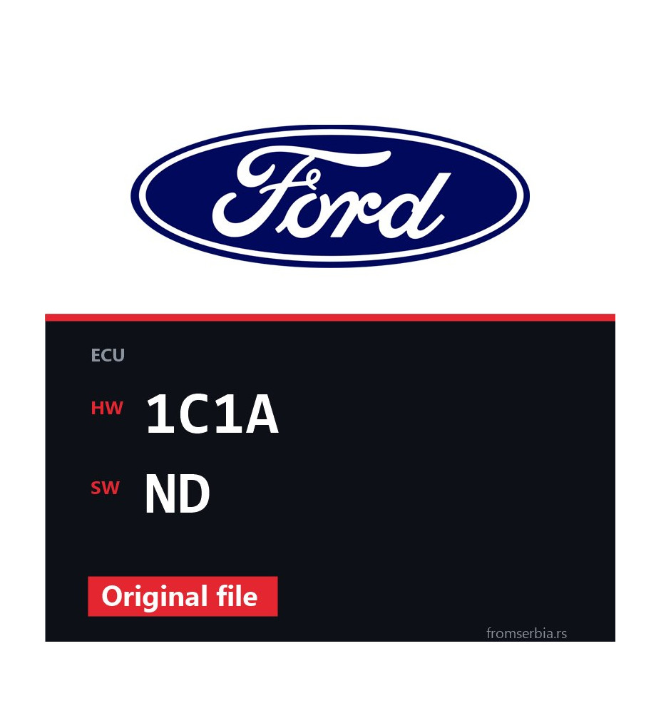 Ford Transit 1C1A ND original ECU file