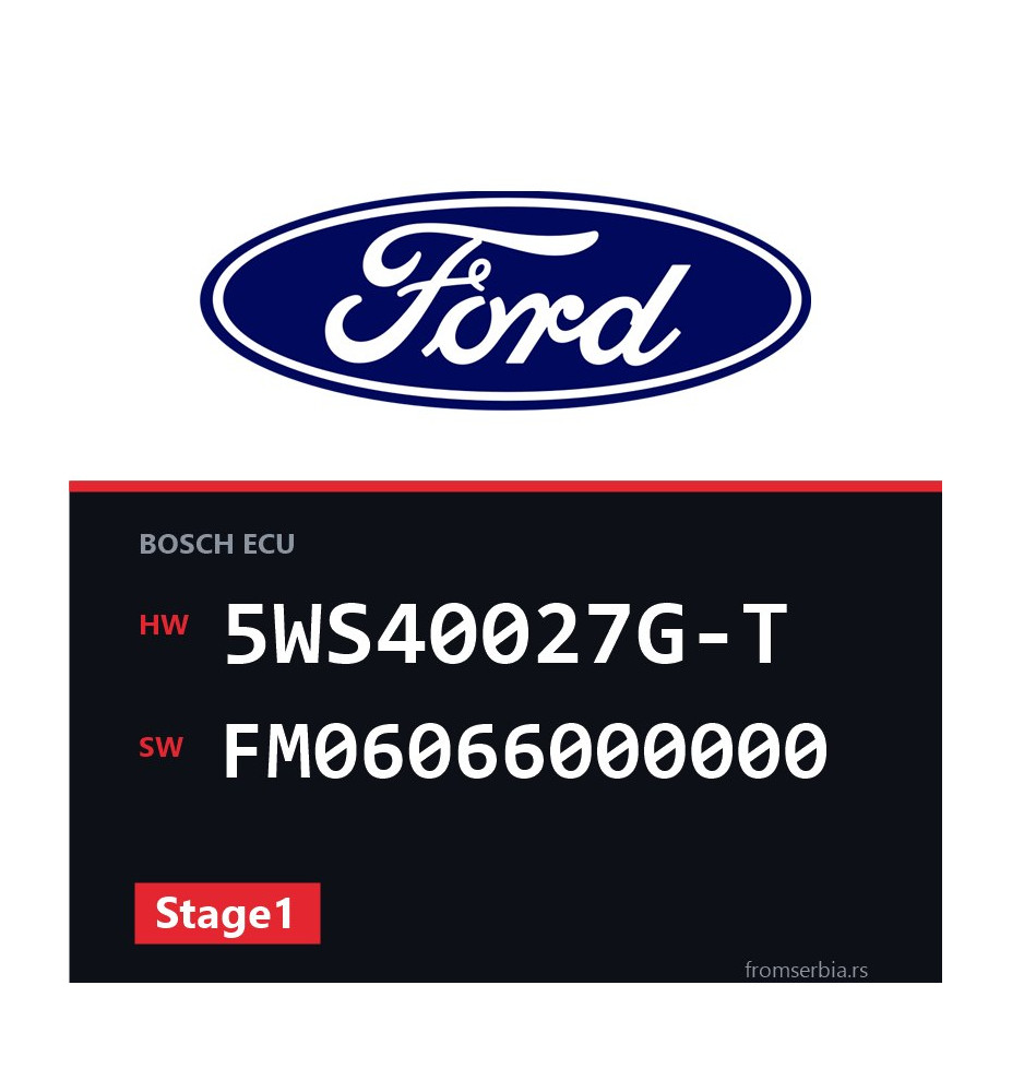Ford Fiesta 5WS40027G-T FM06066000000 Stage1 tuning file