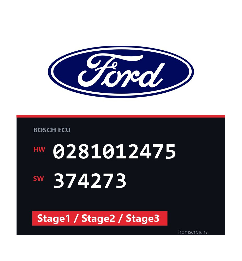 Ford Galaxy 0281012475 374273 Stage1 / Stage2 / Stage3 tuning file