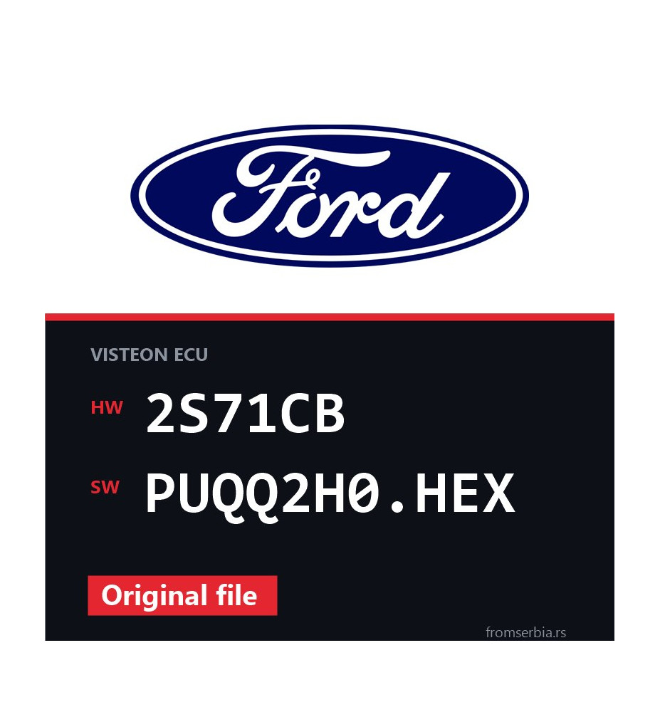 Ford Mondeo 2S71CB PUQQ2H0.HEX original ECU file