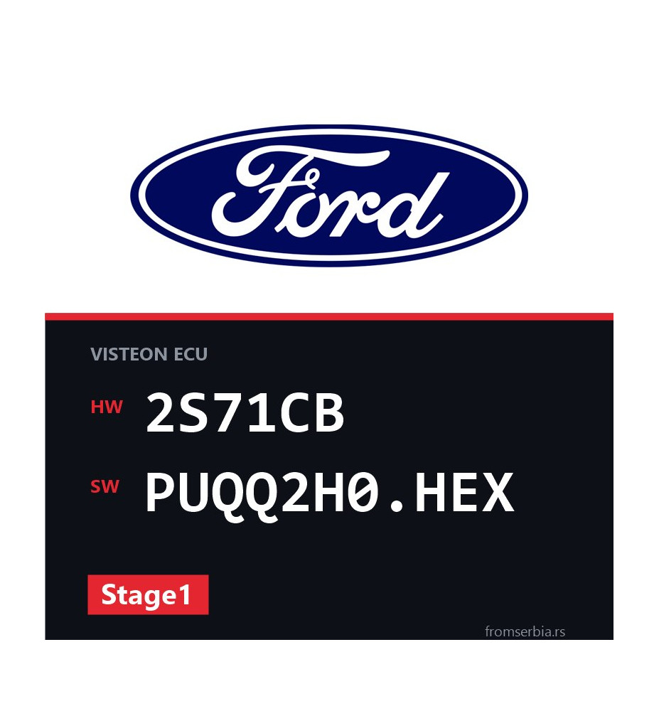 Ford Mondeo 2S71CB PUQQ2H0.HEX Stage1 tuning file