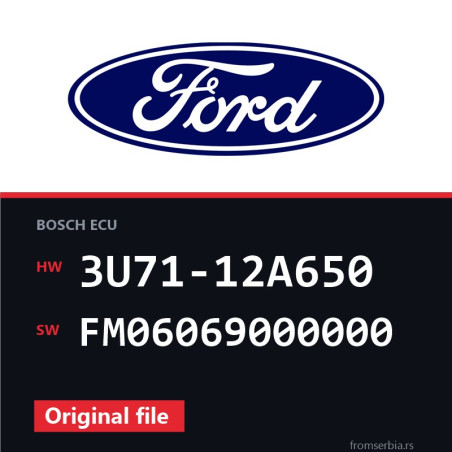 Ford Fiesta 3U71-12A650 FM06069000000 original ECU file
