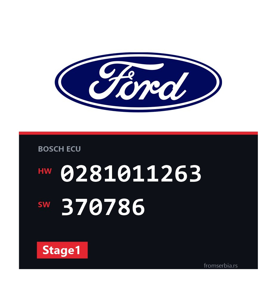 Ford Focus 0281011263 370786 Stage1 tuning file