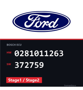 Ford Focus 0281011263 372759 Stage1 / Stage2 tuning file