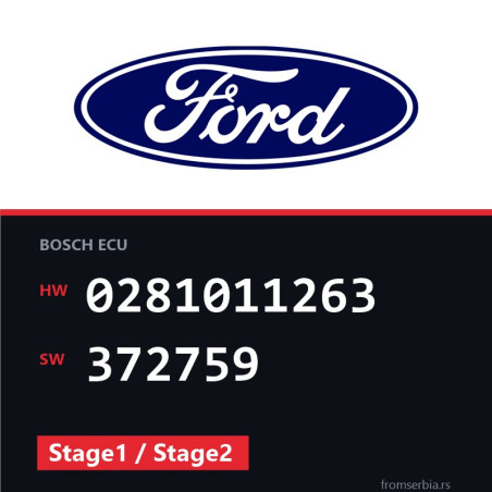 Ford Focus 0281011263 372759 Stage1 / Stage2 tuning file