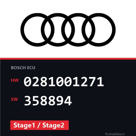 Audi 100 0281001271 358894 Stage1 / Stage2 tuning file