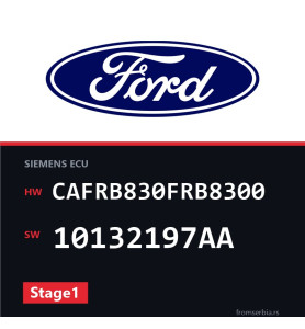 Ford Focus CAFRB830FRB8300 10132197AA Stage1 tuning file