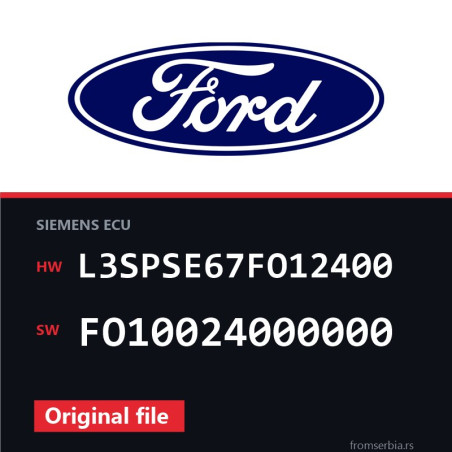 Ford Focus L3SPSE67FO12400 FO10024000000 original ECU file