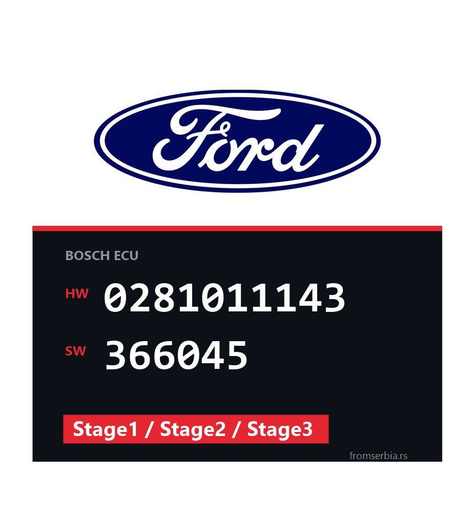 Ford Galaxy 0281011143 366045 Stage1 / Stage2 / Stage3 tuning file