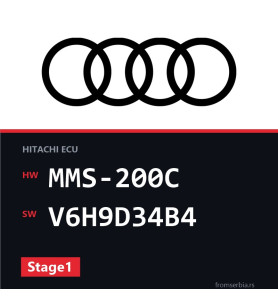 Audi 80 MMS-200C V6H9D34B4 Stage1 tuning file