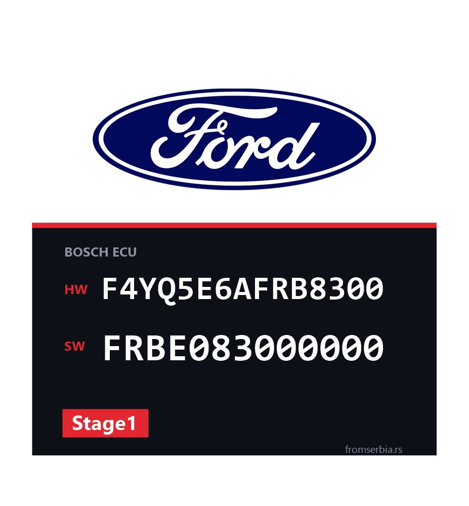 Ford Mondeo F4YQ5E6AFRB8300 FRBE083000000 Stage1 tuning file