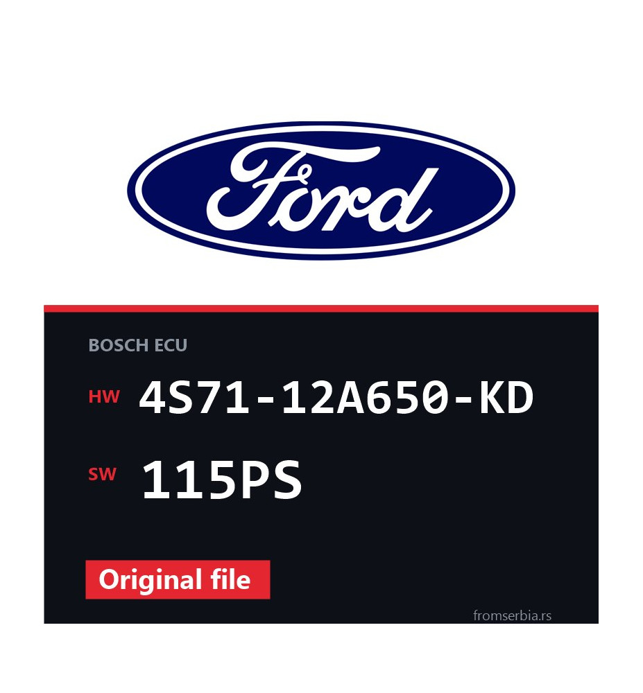 Ford Mondeo 4S71-12A650-KD 115PS original ECU file