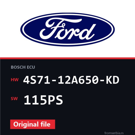 Ford Mondeo 4S71-12A650-KD 115PS original ECU file