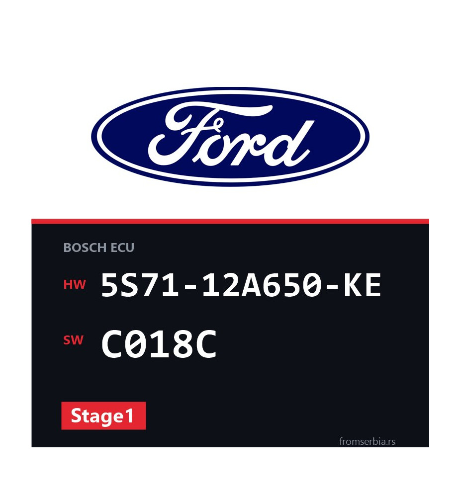 Ford Mondeo 5S71-12A650-KE C018C Stage1 tuning file