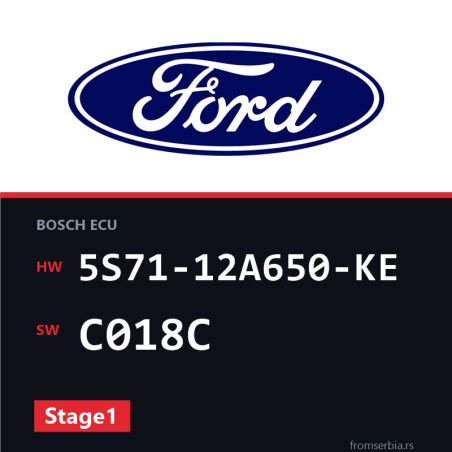 Ford Mondeo 5S71-12A650-KE C018C Stage1 tuning file