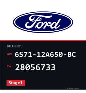 Ford Mondeo 6S71-12A650-BC 28056733 Stage1 tuning file