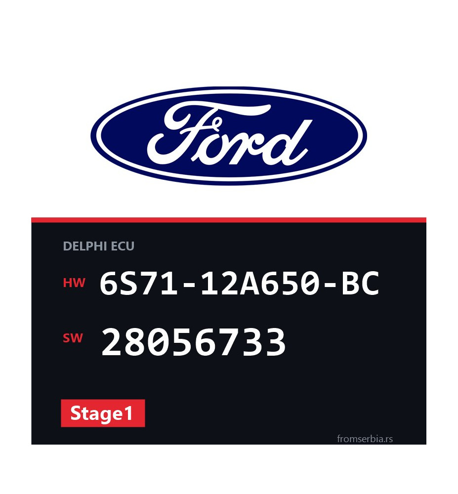 Ford Mondeo 6S71-12A650-BC 28056733 Stage1 tuning file