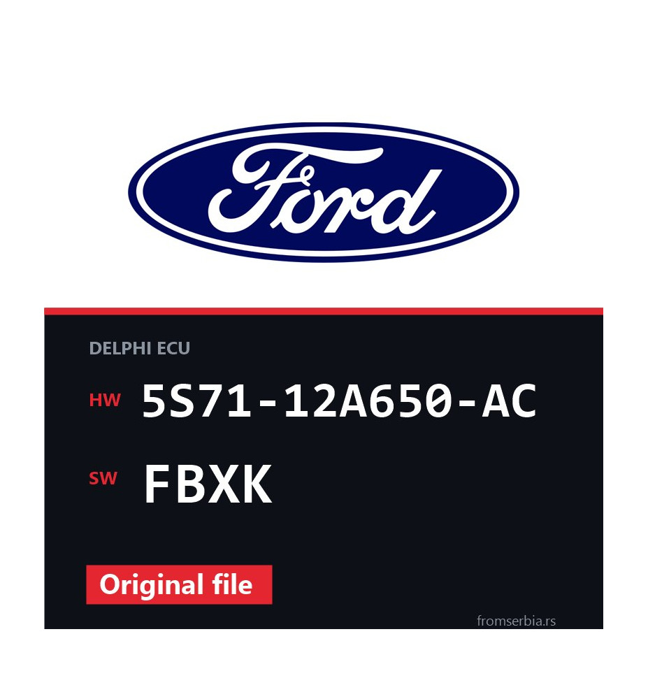 Ford Mondeo 5S71-12A650-AC FBXK original ECU file