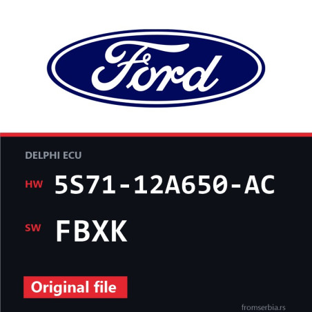 Ford Mondeo 5S71-12A650-AC FBXK original ECU file