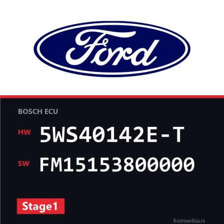 Ford Fiesta 5WS40142E-T FM15153800000 Stage1 tuning file