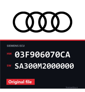 Audi A1 03F906070CA SA300M2000000 original ECU file