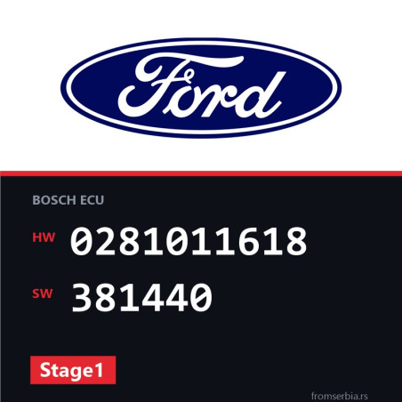 Ford Focus 0281011618 381440 Stage1 tuning file