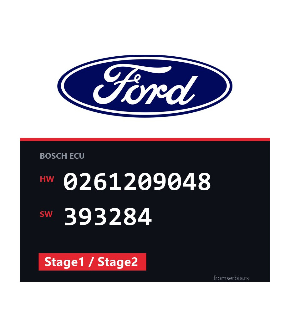 Ford Focus 0261209048 393284 Stage1 / Stage2 tuning file
