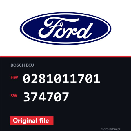 Ford Focus 0281011701 374707 original ECU file
