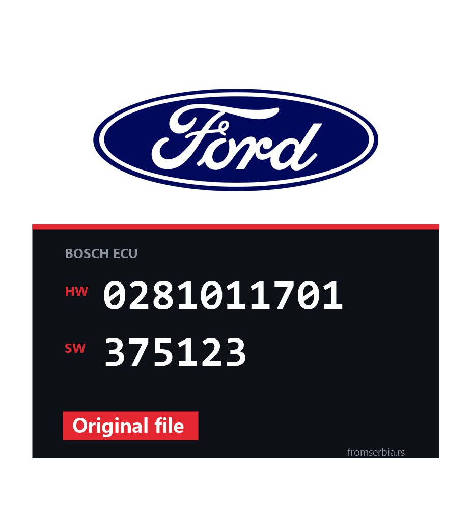 Ford Focus 0281011701 375123 original ECU file
