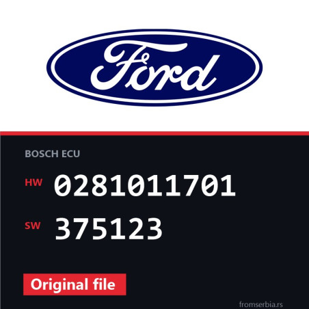 Ford Focus 0281011701 375123 original ECU file