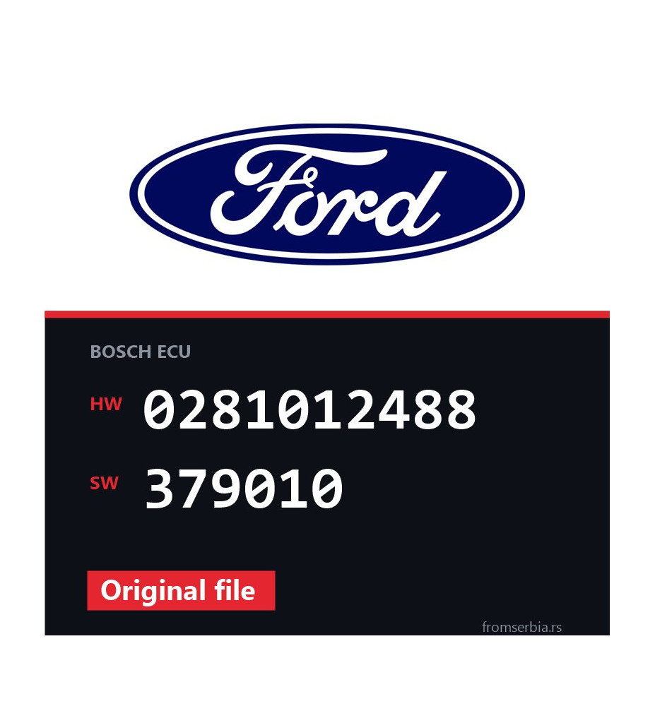 Ford Focus 0281012488 379010 original ECU file