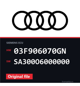 Audi A1 03F906070GN SA300O6000000 original ECU file