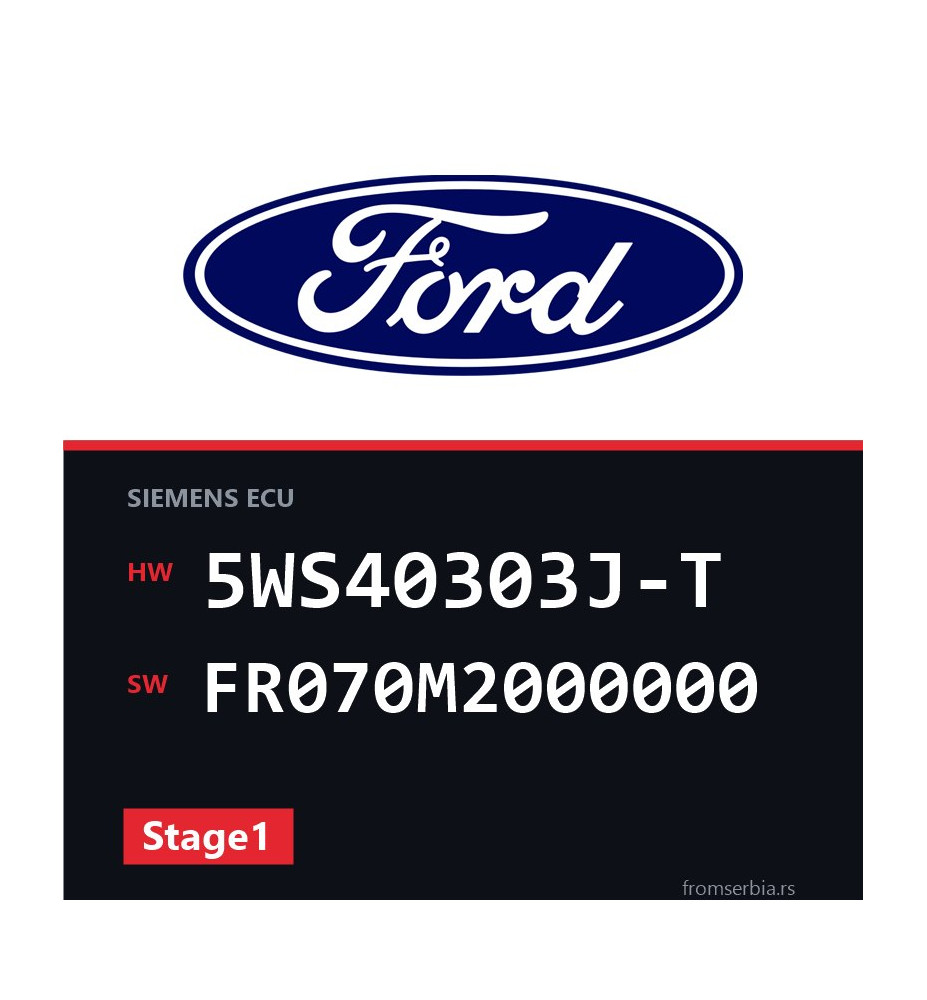 Ford Focus 5WS40303J-T FR070M2000000 Stage1 tuning file