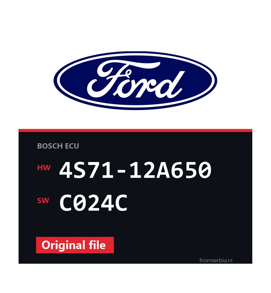 Ford Mondeo 4S71-12A650 C024C original ECU file