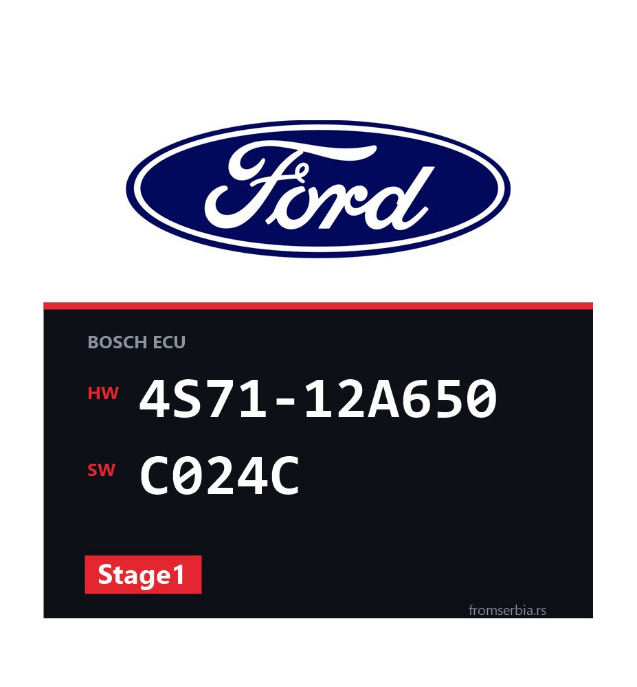 Ford Mondeo 4S71-12A650 C024C Stage1 tuning file