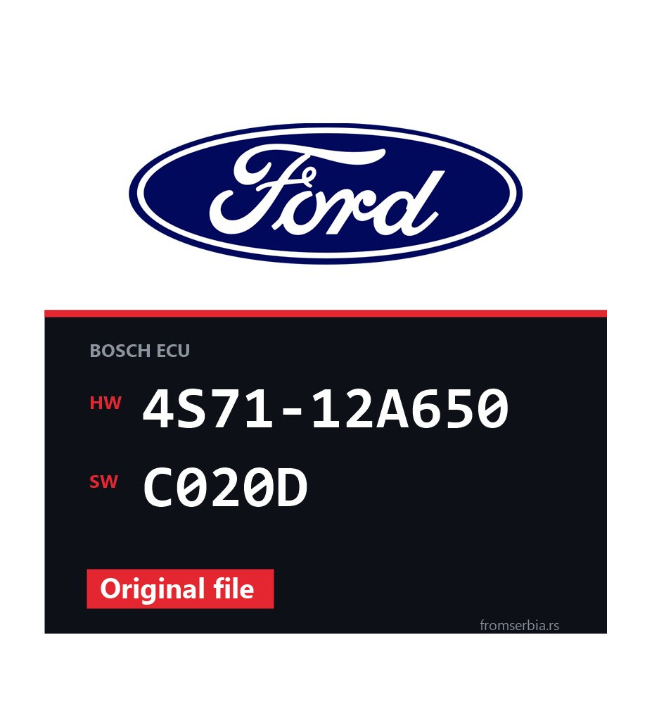 Ford Mondeo 4S71-12A650 C020D original ECU file