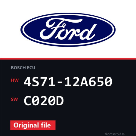 Ford Mondeo 4S71-12A650 C020D original ECU file