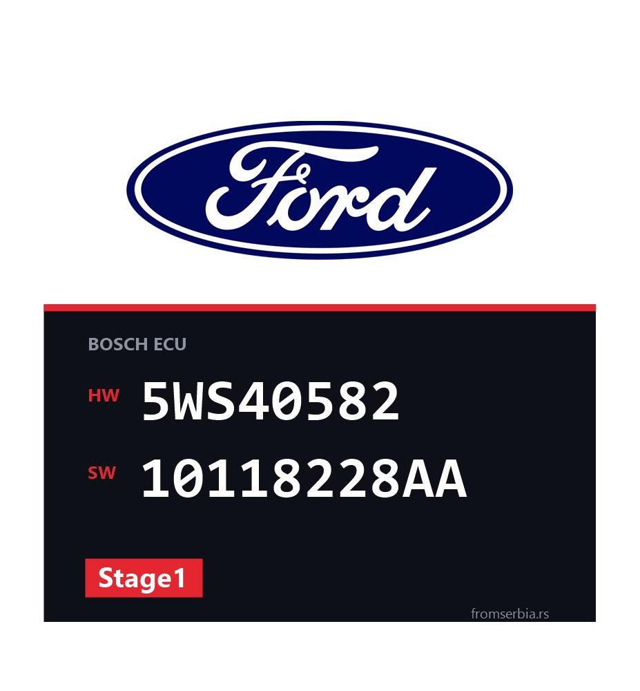 Ford Focus 5WS40582 10118228AA Stage1 tuning file