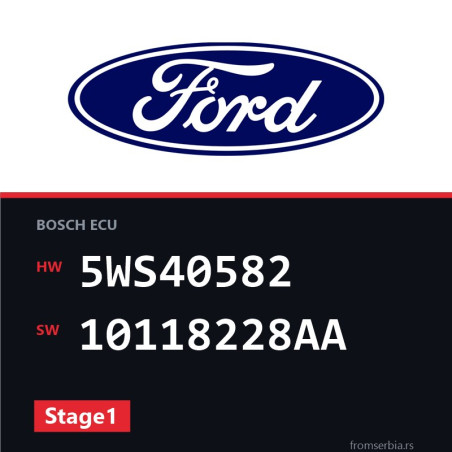 Ford Focus 5WS40582 10118228AA Stage1 tuning file