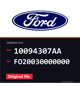 Ford Focus 10094307AA FO20030000000 original ECU file