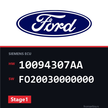 Ford Focus 10094307AA FO20030000000 Stage1 tuning file
