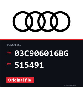 Audi A1 03C906016BG 515491 original ECU file