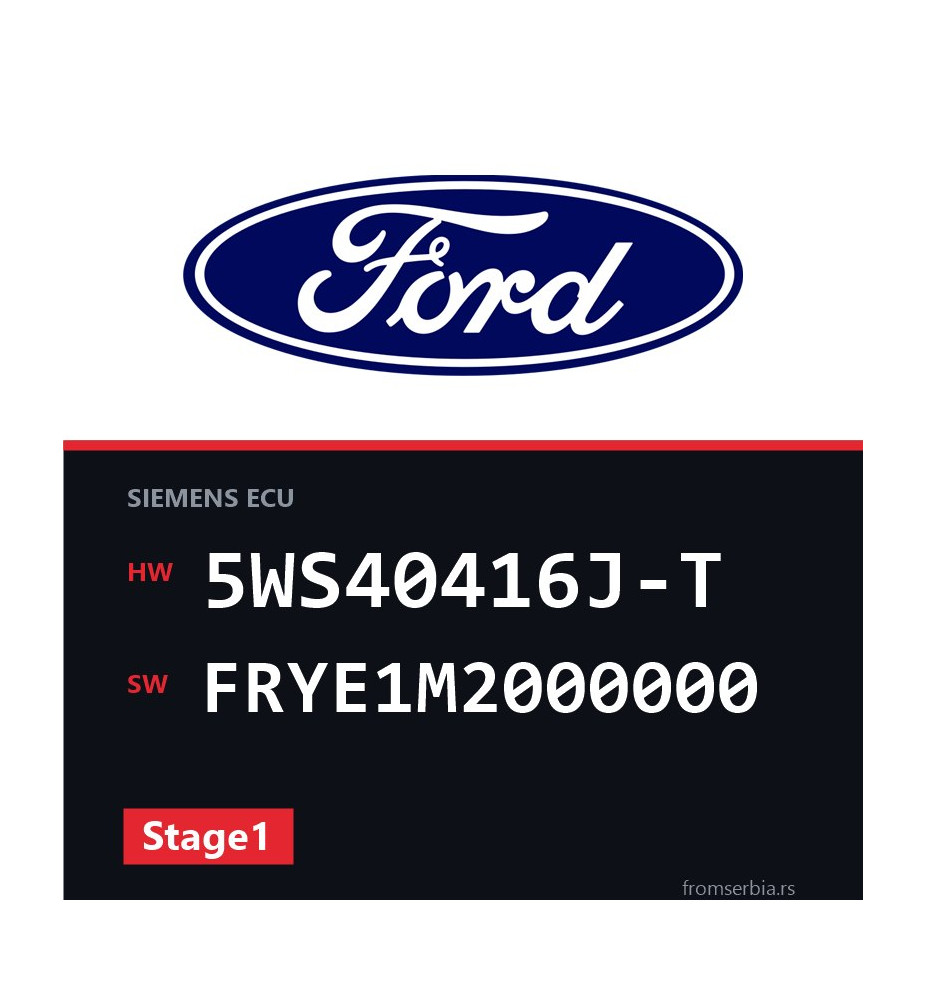 Ford Galaxy 5WS40416J-T FRYE1M2000000 Stage1 tuning file