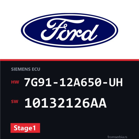 Ford Mondeo 7G91-12A650-UH 10132126AA Stage1 tuning file
