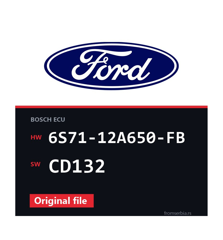 Ford Mondeo 6S71-12A650-FB CD132 original ECU file