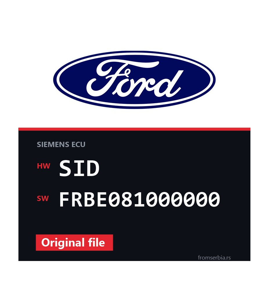 Ford Mondeo SID FRBE081000000 original ECU file