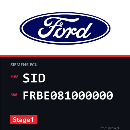 Ford Mondeo SID FRBE081000000 Stage1 tuning file